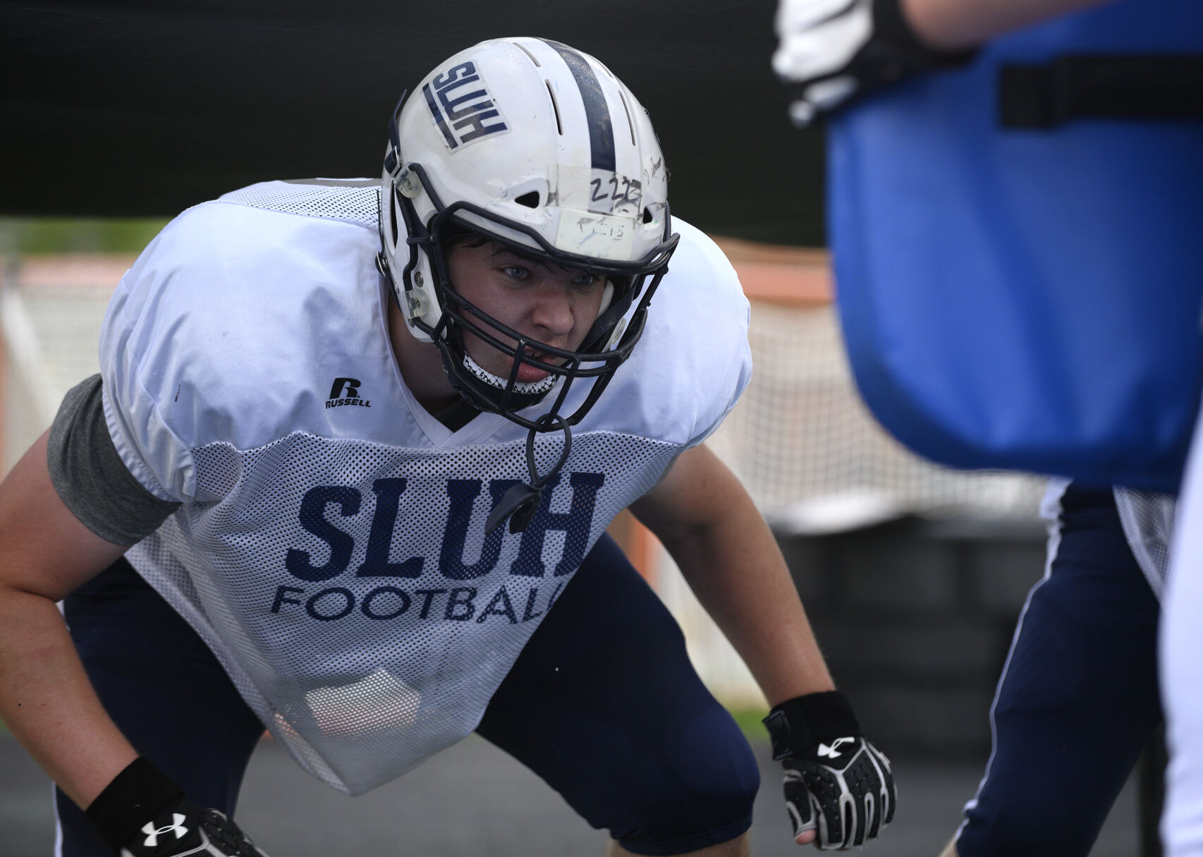SLUH football practice